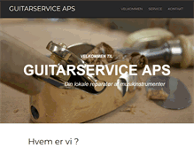 Tablet Screenshot of guitarservice.dk